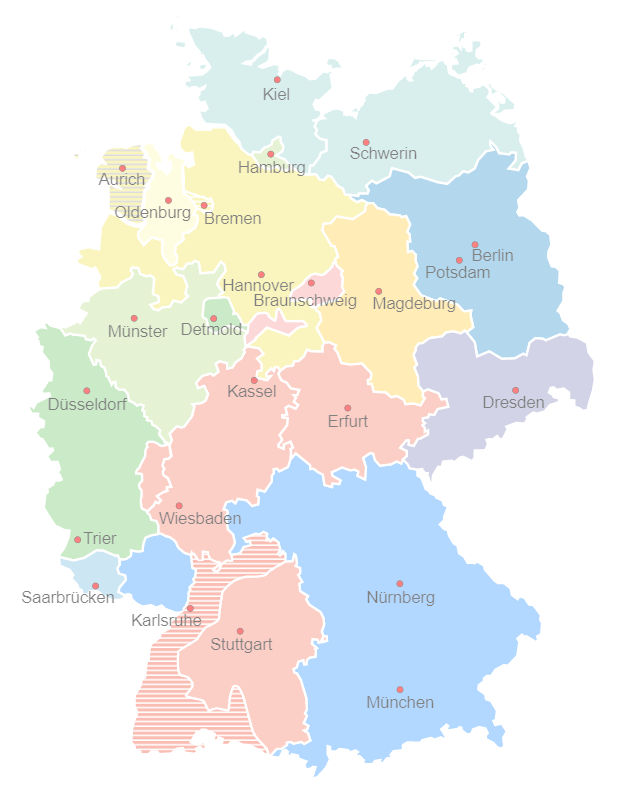 Vertriebsregion der Öffentlichen Versicherer