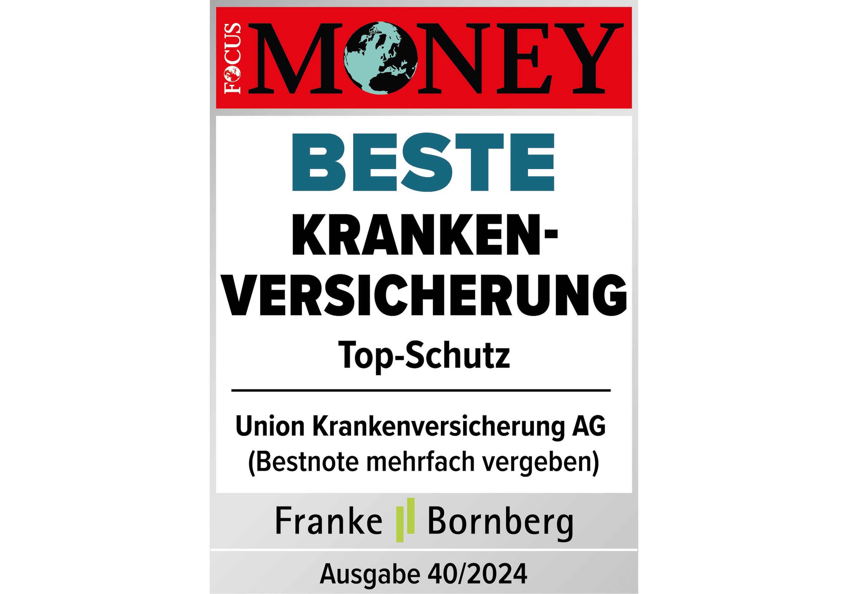 Siegel Focus Money GesundheitVARIO